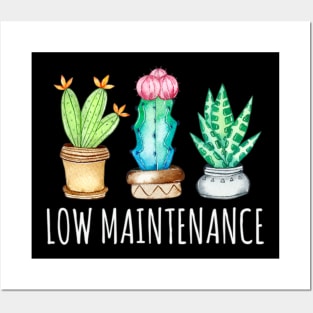 Low Maintenance Cactus Succulents Plant Mom Aloe Pun Posters and Art